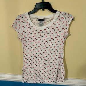 Vintage Cherry Print Cotton Baby Tee